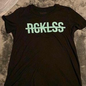 Reckless black t shirt